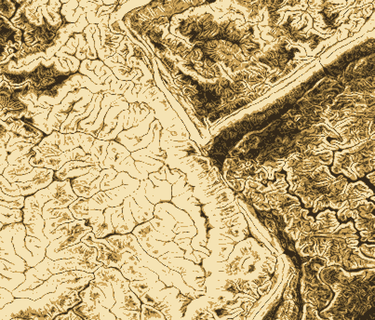 Example slope map near Jacksboro, Tennessee